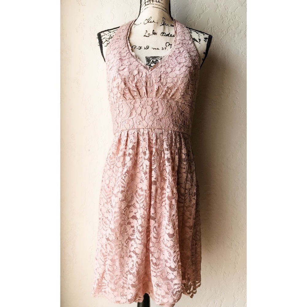 Lace Halter Dress
